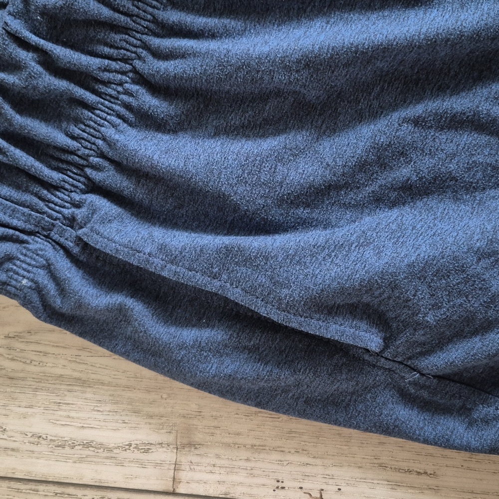 Women's Blue Drawstring Shorts Soft Feel Size L - Picture 2 of 4